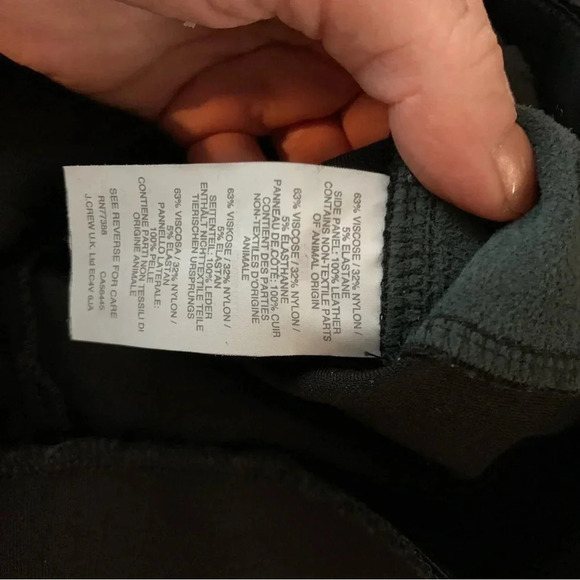 J.Crew Pixie Pants Size 0 Short with Leather Panel - Picture 5 of 5